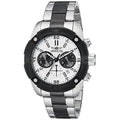 Black Watch 21471 Bezel Stainless Dial Specialty Chrono Steel Men's Silver-Tone