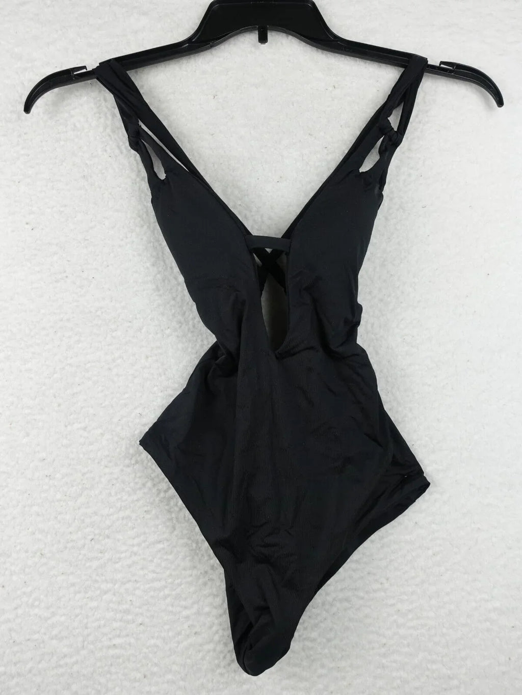 '- One-Piece XS Skylar Virtue Code - BECCA Color Swimsuit Plunge Black Rebecca