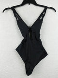 '- One-Piece XS Skylar Virtue Code - BECCA Color Swimsuit Plunge Black Rebecca