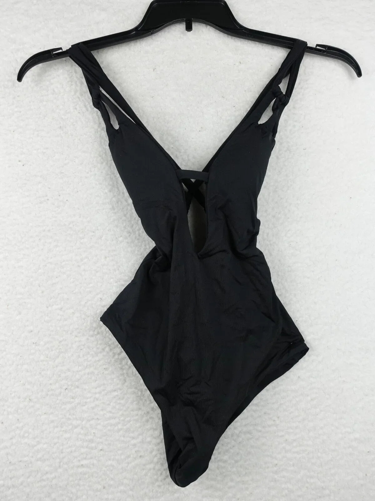'- One-Piece XS Skylar Virtue Code - BECCA Color Swimsuit Plunge Black Rebecca