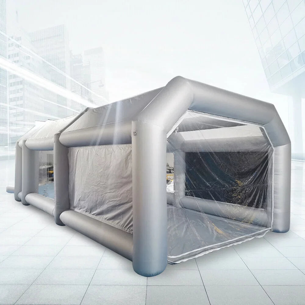 Inflatable Tent Booth Filter Paint Air Portable Car with Car Paint Large OUKANING 6x3x2.5m
