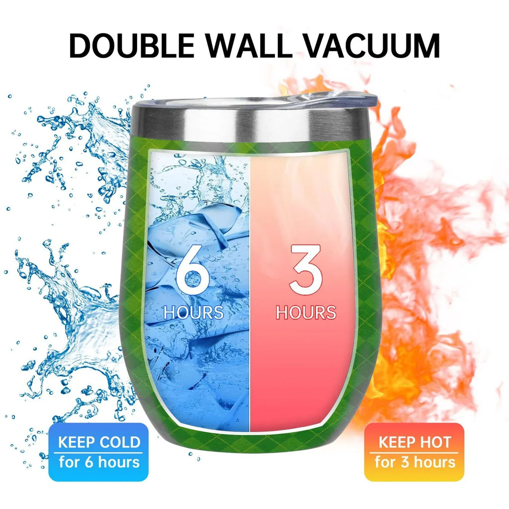 Belly Cup Double Hidove Vacuum with Lid, Green Shape Cup Cups, U Stainless Insulated Wine Insulation Cups Tumbler Textured Layer 304 12oz Argyle Big Steel Eggshell Cup Background