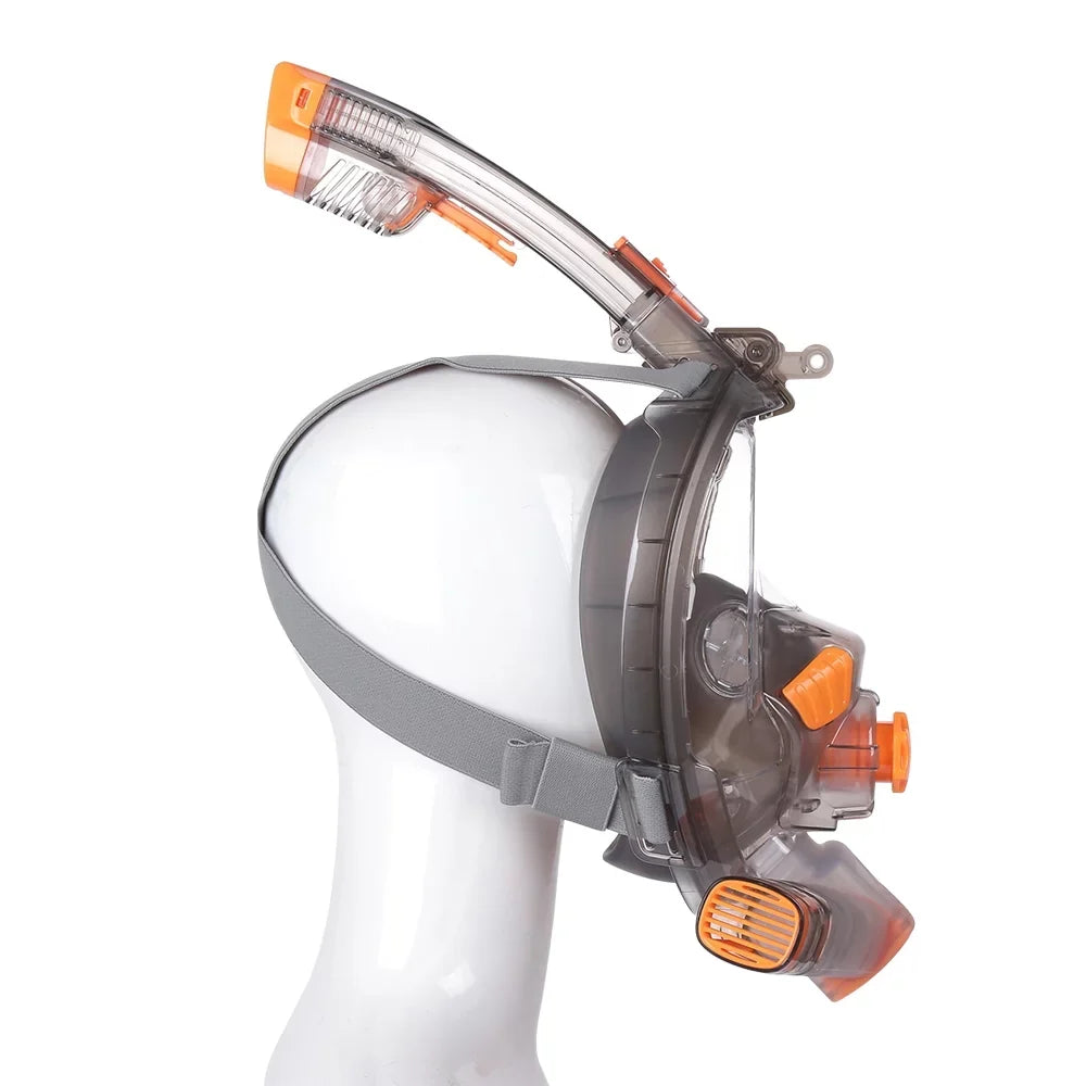 Storage Face Cover with Dry Snorkeling Tube Bag with Full Anti-Leak Anti-fog Snorkel Face Snorkel Mount Foldable Cover