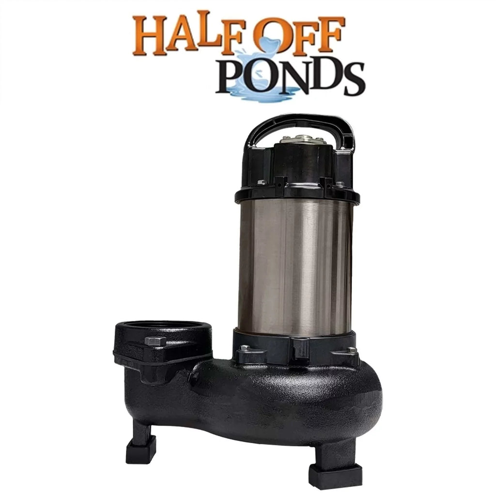 10,500 - Gardens, PN-10500 Series Piranha for OFF GPH HALF Direct Water PONDS Pump Ponds Drive Submersible Waterfalls and
