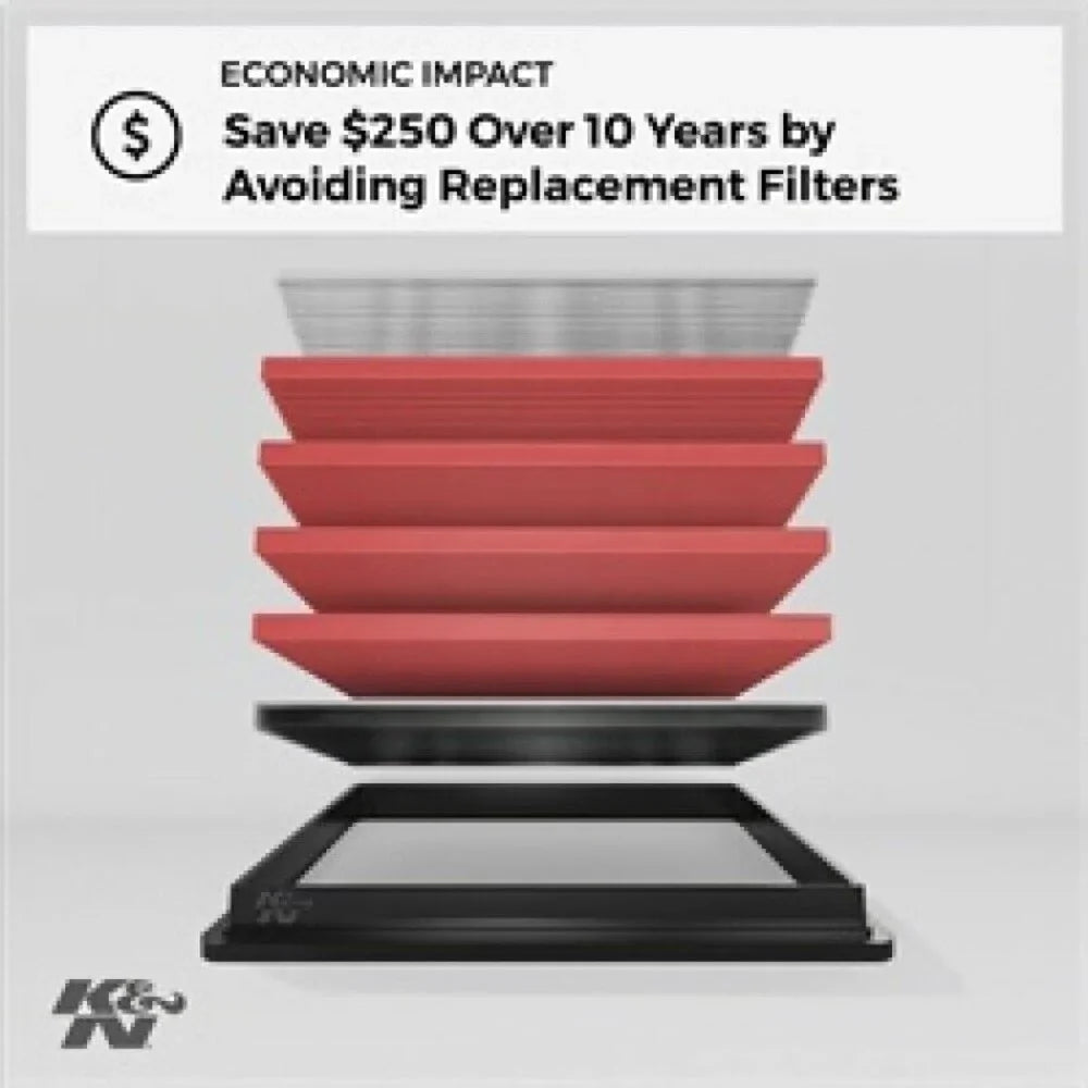 Filter: Runner, ASX, Soarer, Replacement Premium, (Outlander, Tacoma, 1986-2018 Washable, Previa, 4 Performance, Filter: MITSUBISHI/TOYOTA/MAZDA/ISUZU 33-2050-1 K&N Tarago), Air Engine High Hilux,