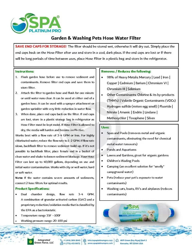 Pets Filter Hose Water Washing Garden And