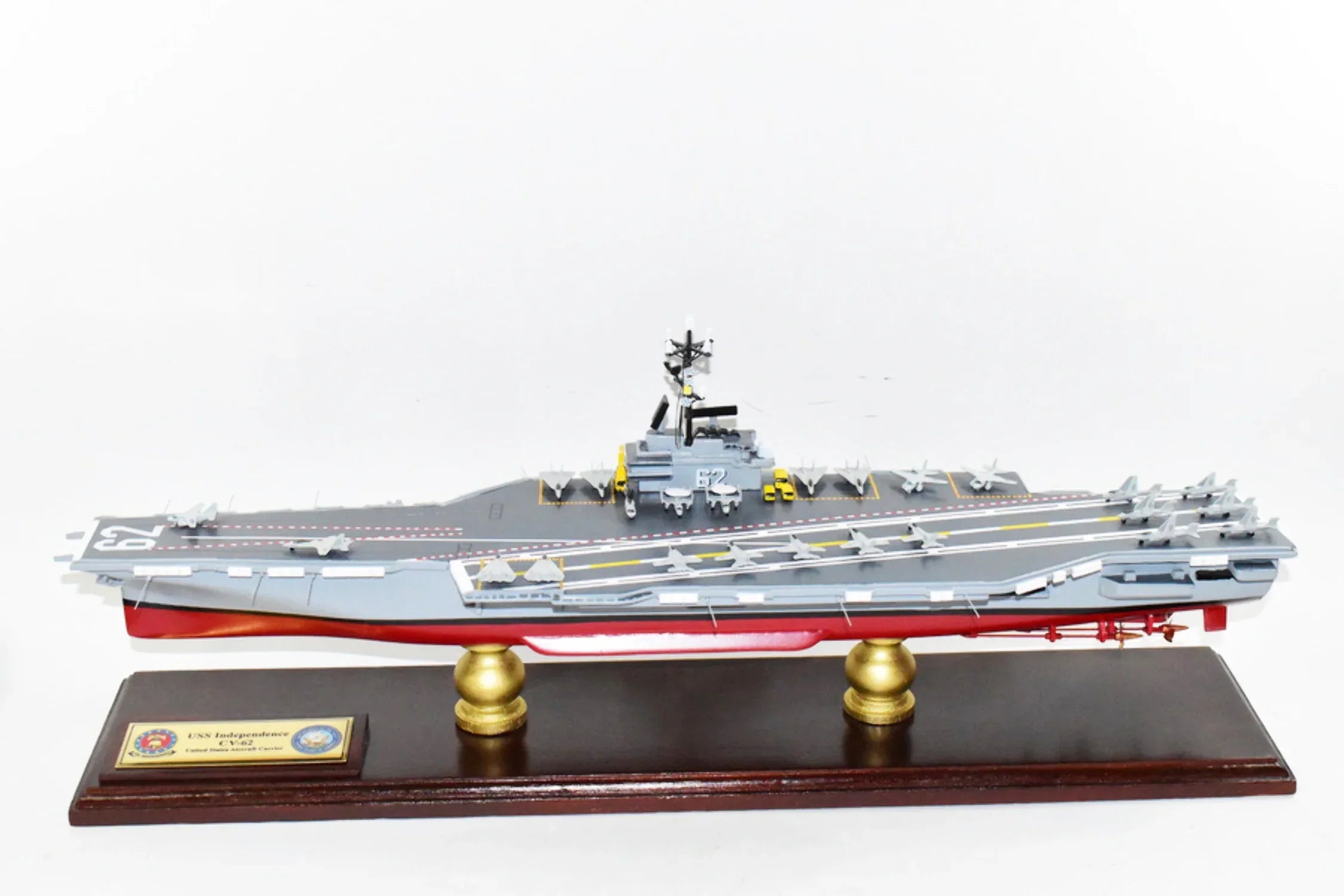 Model,Navy,Scale Aircraft Class USS Model,Mahogany,Forrestal Carrier CV-62 Independence