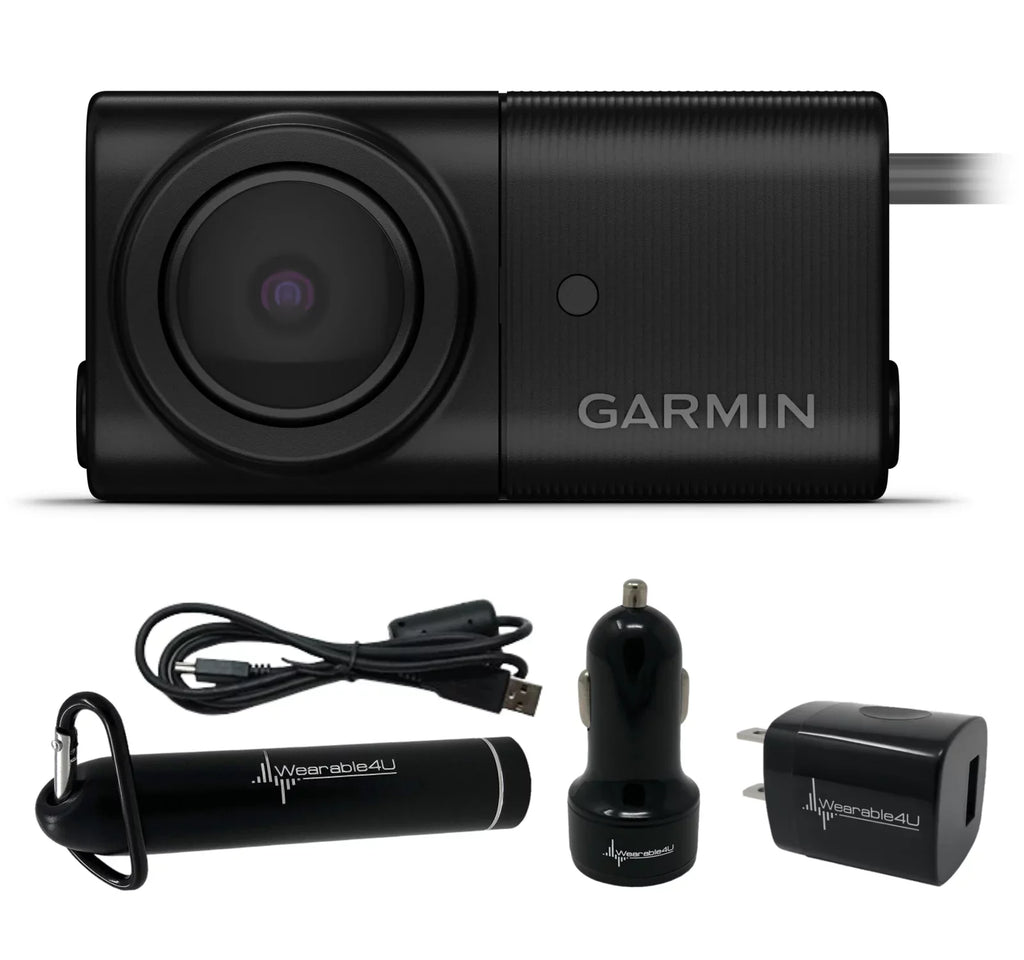 Trailers Weather-Resistant, Pack 160-degree Night Garmin RVs Bundle and Trucks, Illumination, with BC Lens, ¨C Camera, Backup Vision Range 50ft NightGlo Power with 50 Wearable4U for Wireless