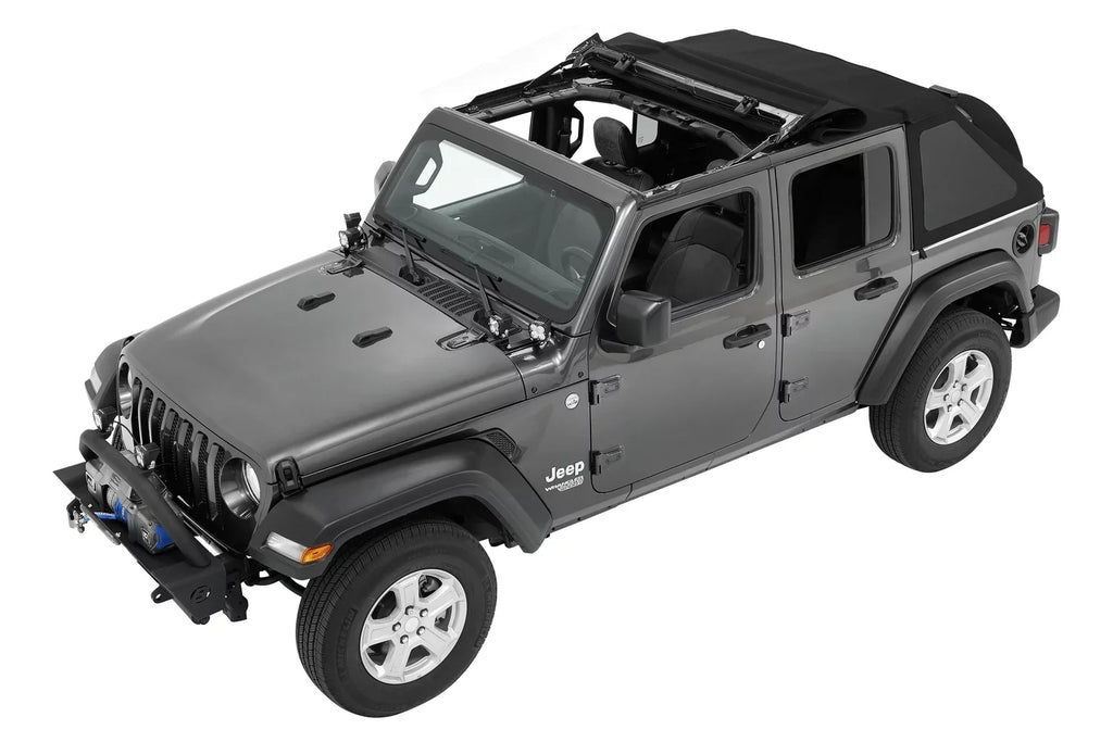 Current, Jeep Bestop Years Wrangler Model Trektop Black JL, Twill a 2018 (56863-17) for 4-Door to