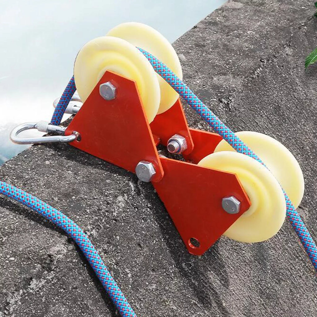 Abseiling Rope Climbing Anchor Wheels Rope Rappelling Edge Wear-Resistant Hiking Rock Sheath Accessories