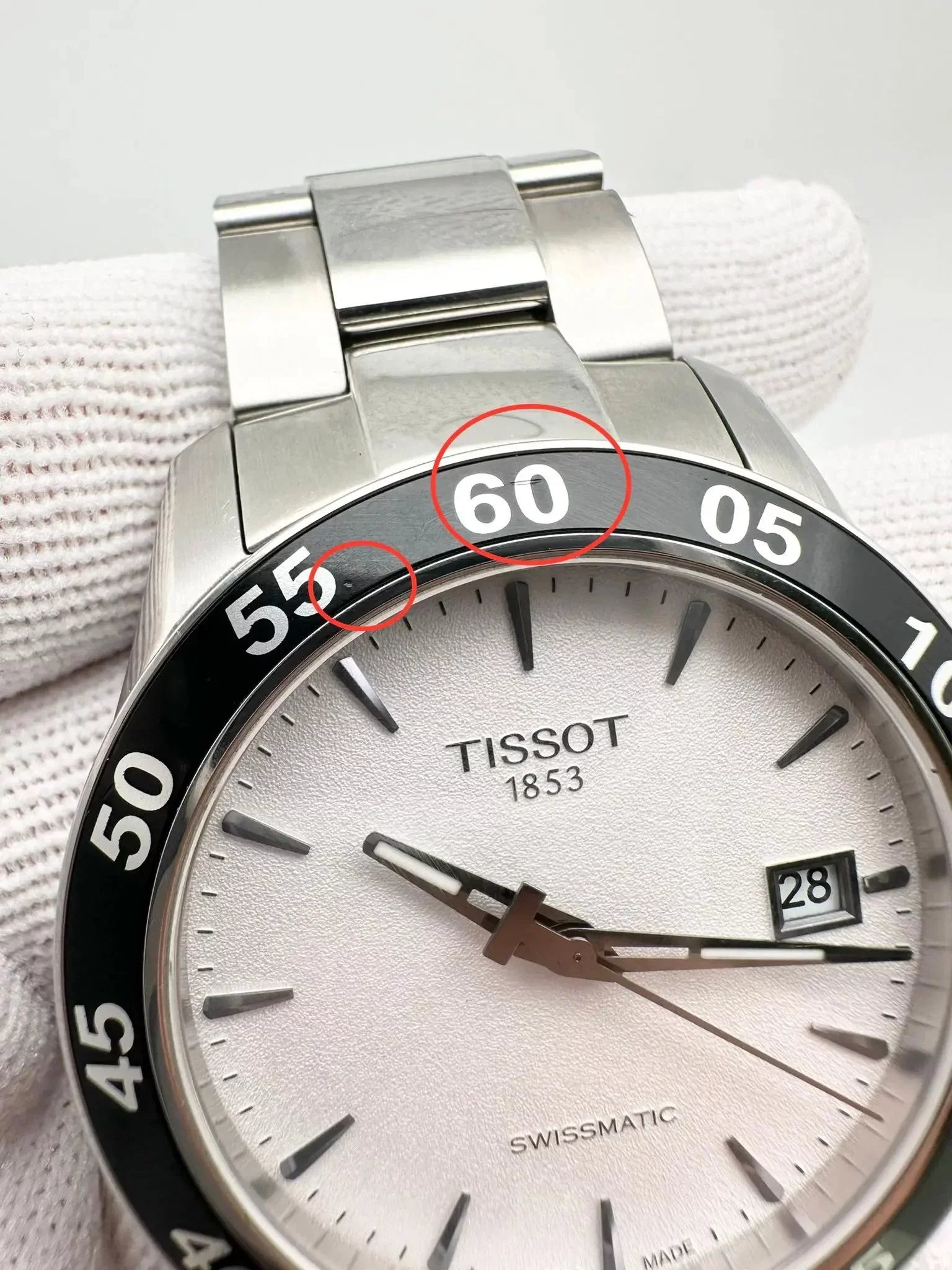 Tissot Automatic Swissmatic V8 T106.407.11.031.00 Watch Silver Steel Men Dial