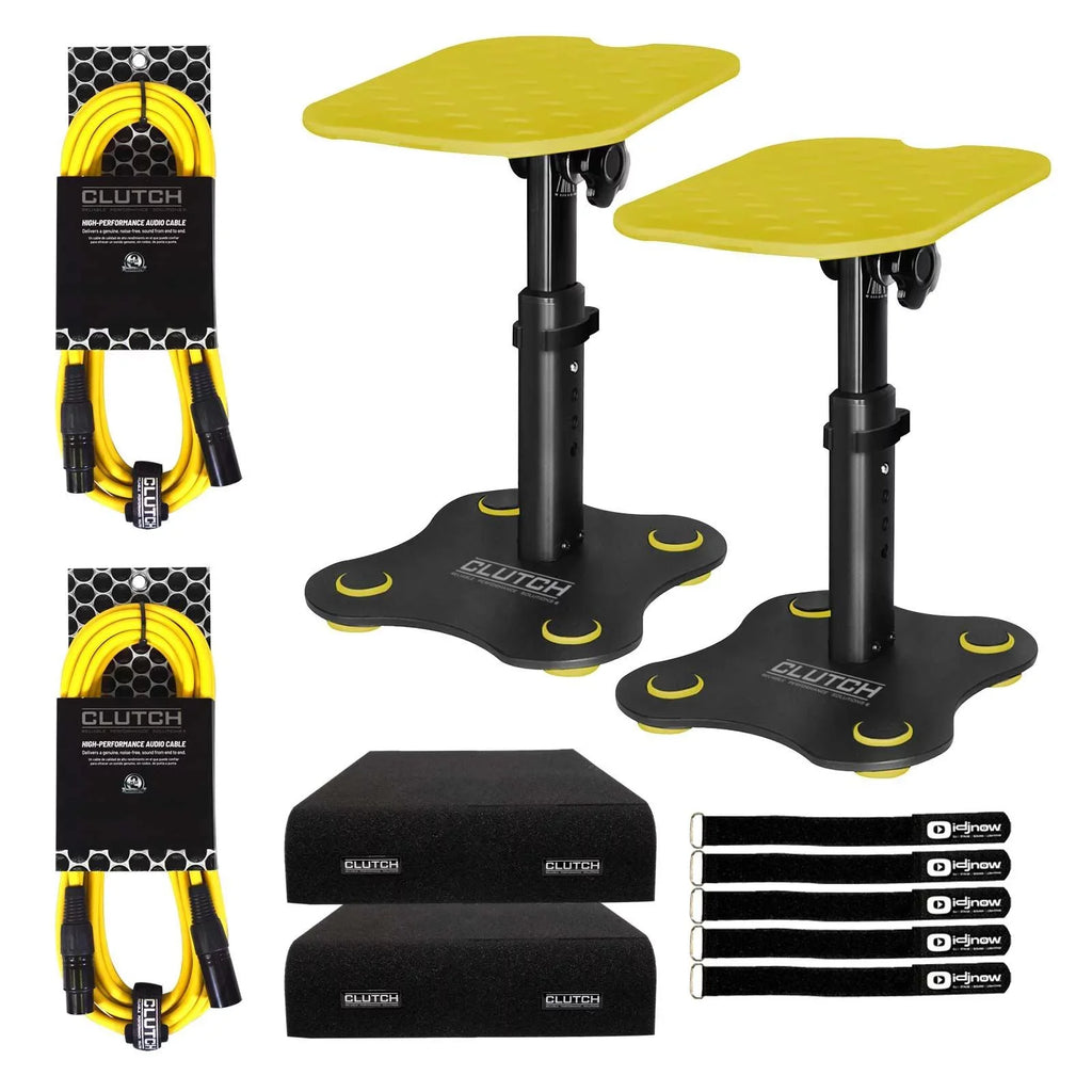 Studio Series Clutch Kit with Pad Mighty CL-DMS250 Speaker Trim Package Stands Monitor Desktop Yellow