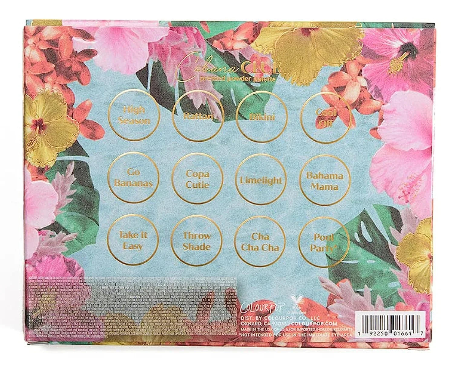 (Cabana Palette Colourpop Eyeshadow Club)