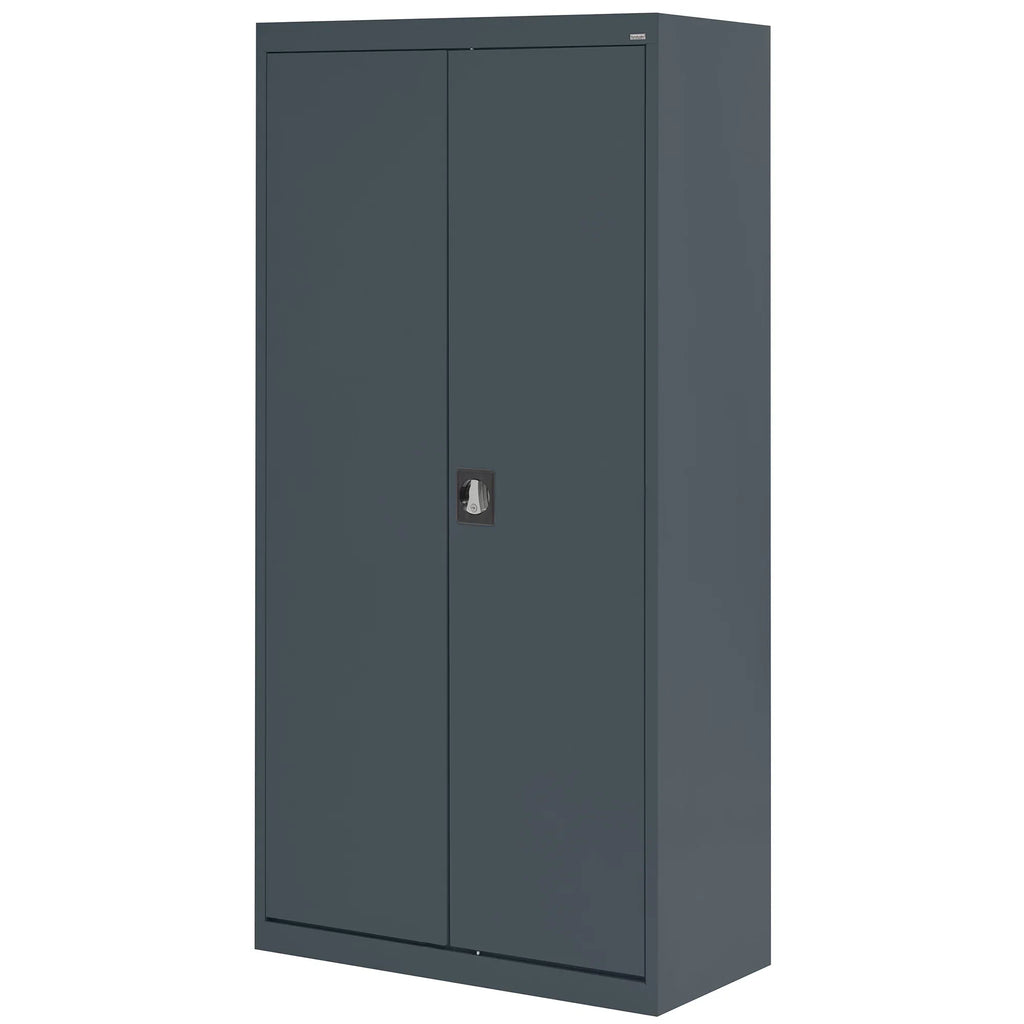 72"H, Charcoal Elite x Wardrobe x Adjustable 36"W Shelf, 24"D Cabinet Series with