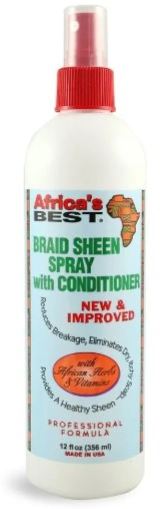 Spray Africa 12 Best (Pack oz Braid with Sheen Conditioner, 4) of