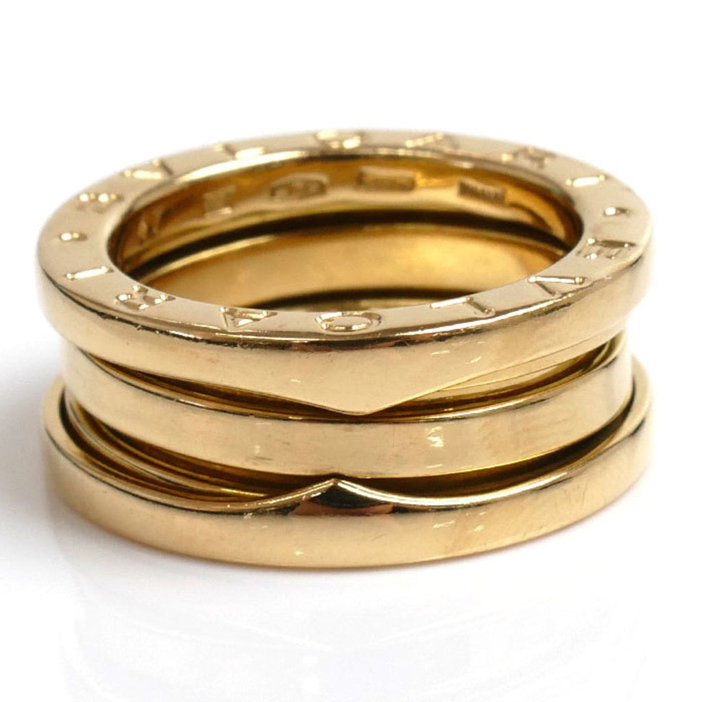 Bvlgari Pre-Owned Ring, Three-Band Gold Women's Yellow BVLGARI B-ZERO1 7.7g, (Good) K18YG 47, Size 6.5,