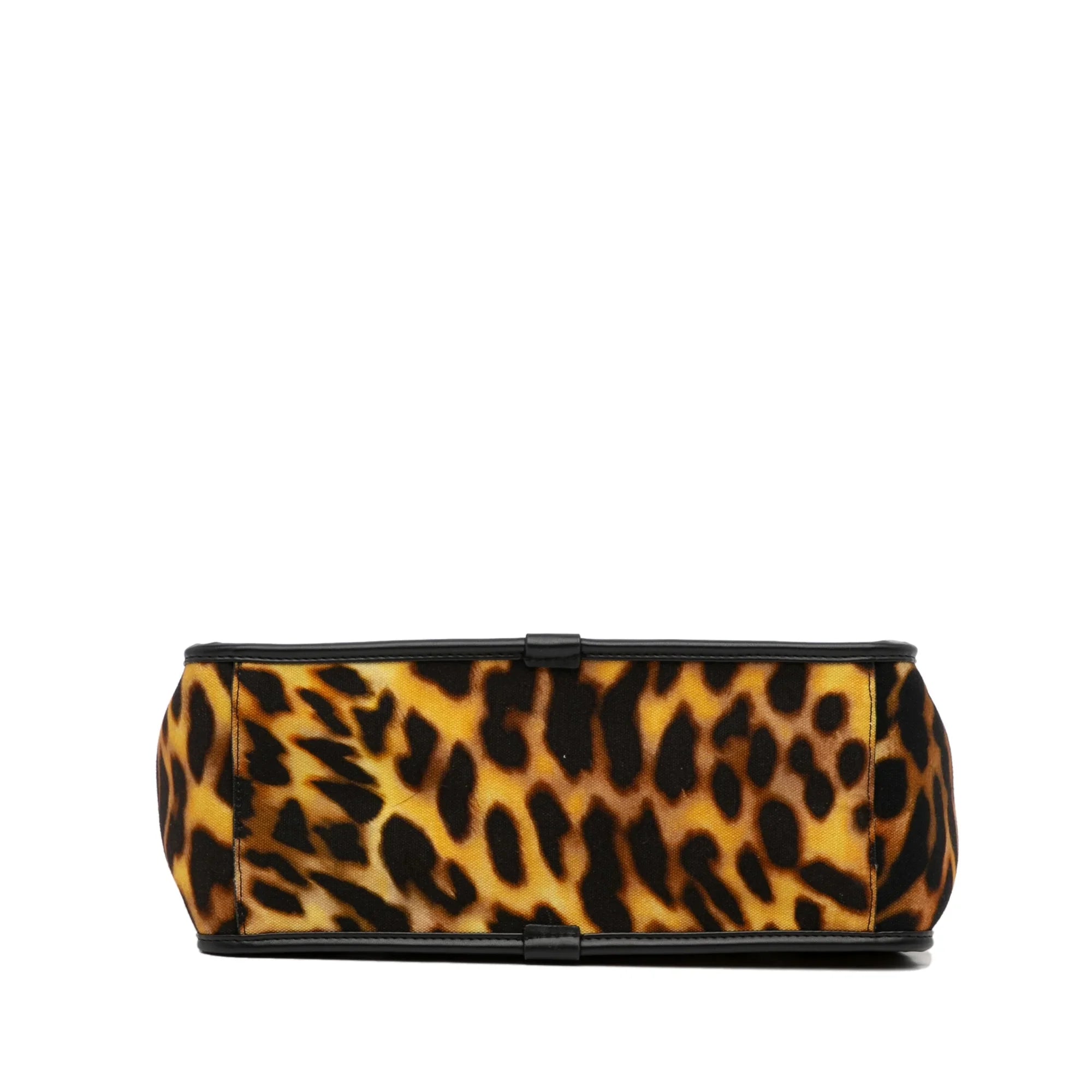 Brown Unisex Authenticated Satchel Logo Canvas (Good) Stella Animal McCartney Fabric Pre-Owned Print