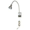 in Metal Wall Gooseneck 3.5" Cal LED Lamp Durable Silver Lighting Reading