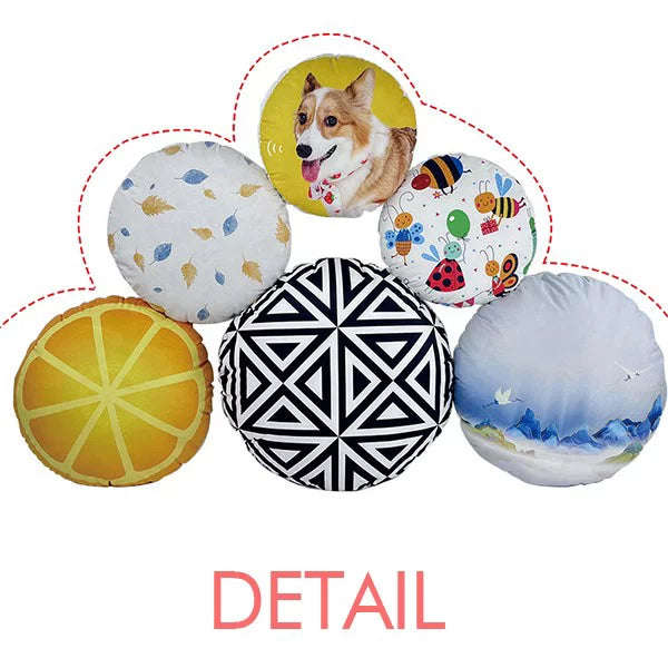 Makeup Screang Flag Facial Home Portugal Pillow Cap Throw Decoration Round Head Cushion
