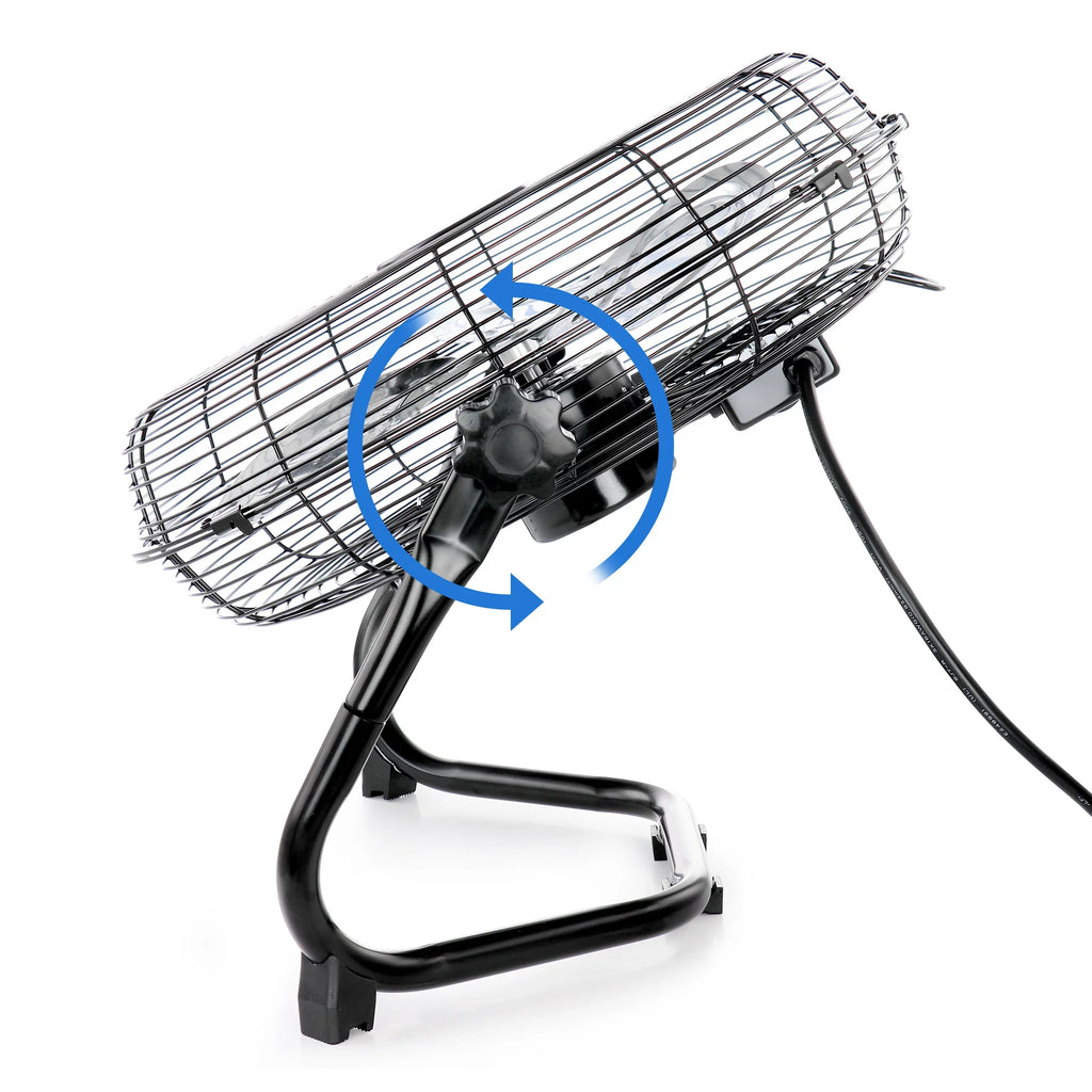 Twin Vie 14 Industrial with Duty Air Floor Inch Fan Settings Pack High Speed Heavy 3 Metal Velocity