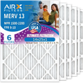14x25x1 Filters FILTERS AC CLEAN AIRX HVAC 2200 Electrostatic Comparable Filter 1500 Air Pleated Pack MPR Premium Furnace 9 & - Air WICKED Filter 6 by MERV USA AIR. Made 13 to Conditioner FPR 14x25x1