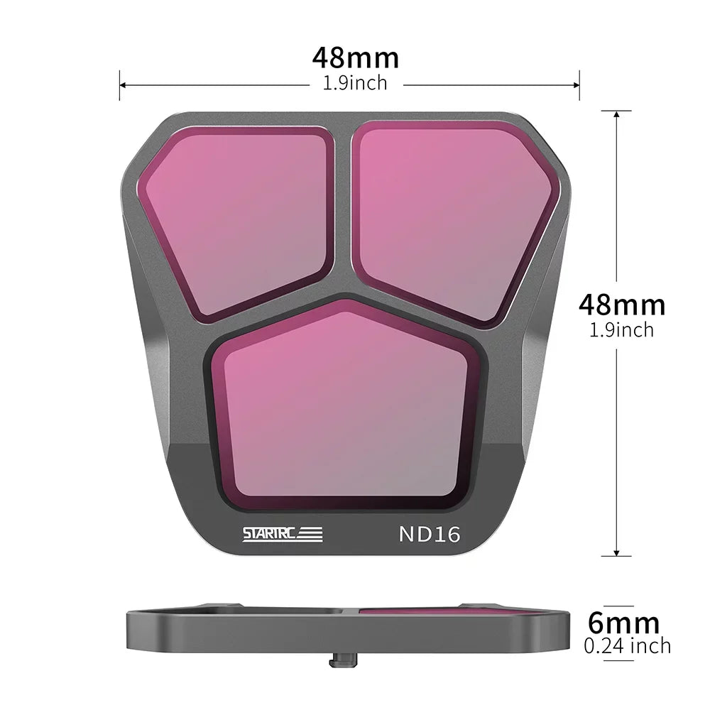 4-Pack Light ND8/16/32/64 Mavic Pro DJI Filter Lens Filter Dadypet Set - for 3