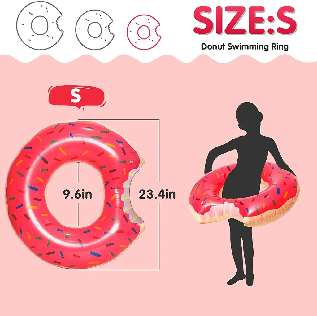 Pool Floatie Donut Ring for Donut Swimming Tube Pool Pool Floats Inflatables Donut Ring Pool Floatie Pool Donut Beach Doughnut Pool DMAR Donut Float Inner Tube Doughnut Donut Pool Doughnut