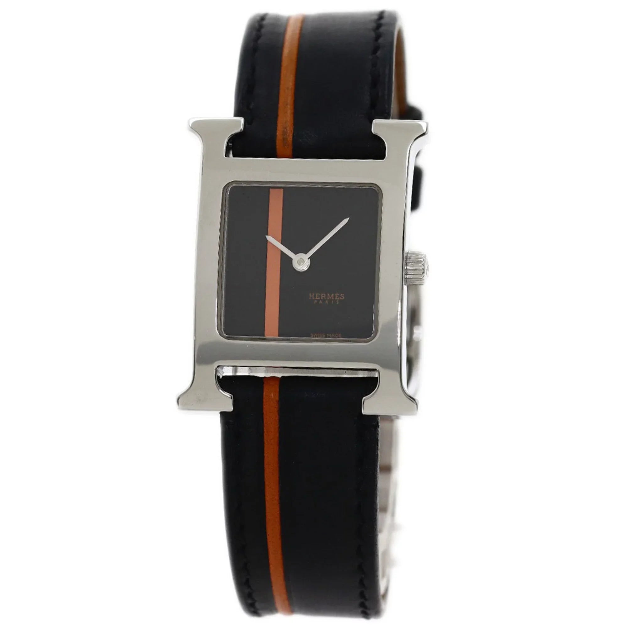 HH1.210 HERMES (Good) Pre-Owned Wristwatch Women's Stainless H Steel/Leather Hermes Watch