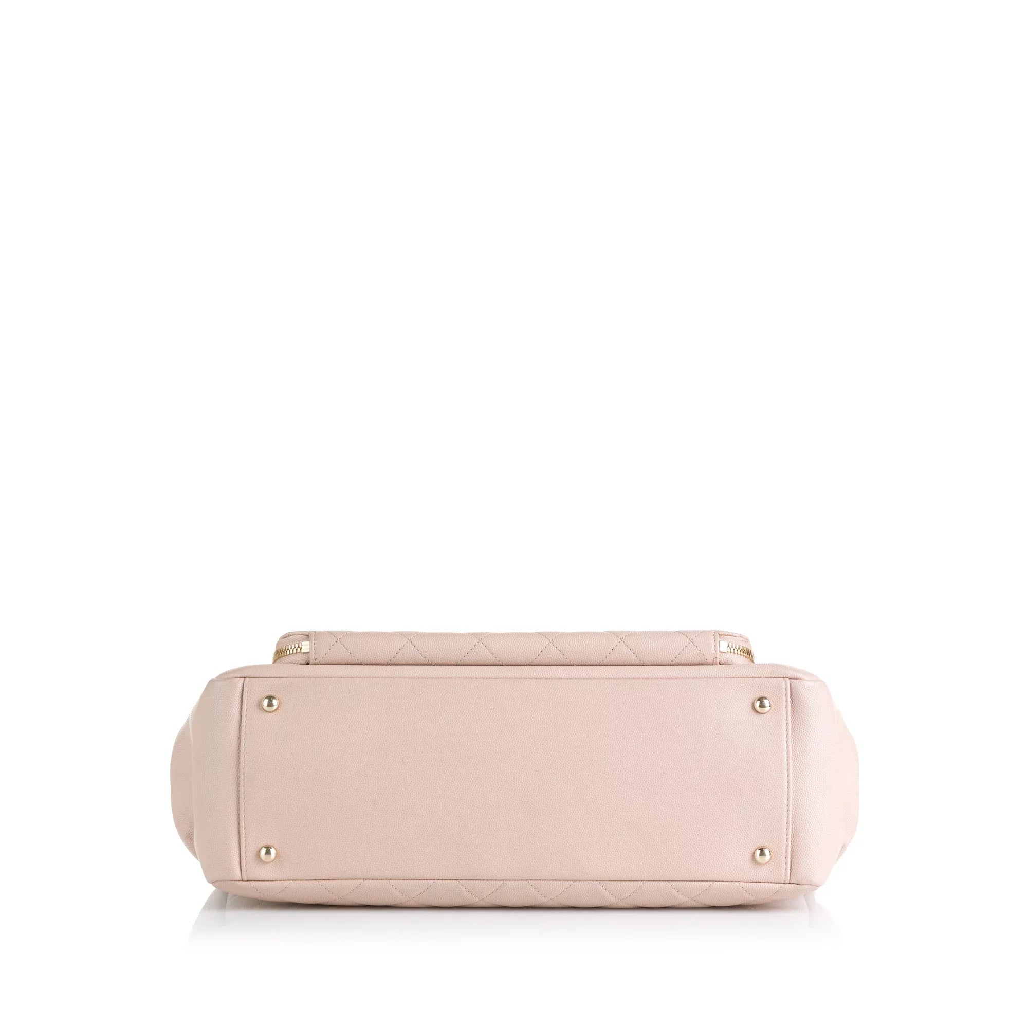 Pink Unisex Tote Chanel Business Shopping Pre-Owned (Good) Affinity Authenticated Bag Caviar Tote Leather