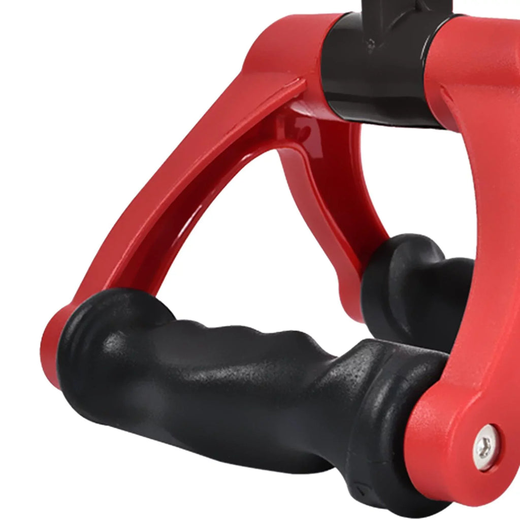 Rope Machine Tricep Bar for Pull Two Red Home 661 Cable Attachment Rowing Bearing Attachment ,Back Training Down D Row ,Gym Fitness, Handle