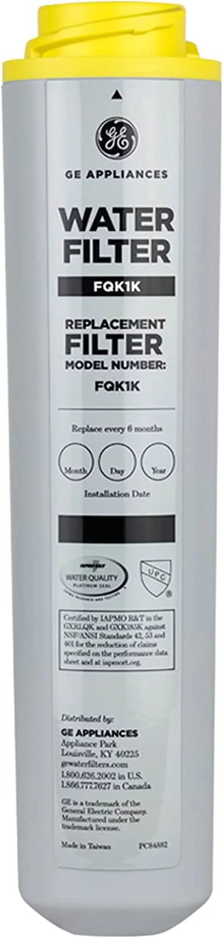 Filter Water Refrigerator OEM FQK1K GE Genuine Cartridge