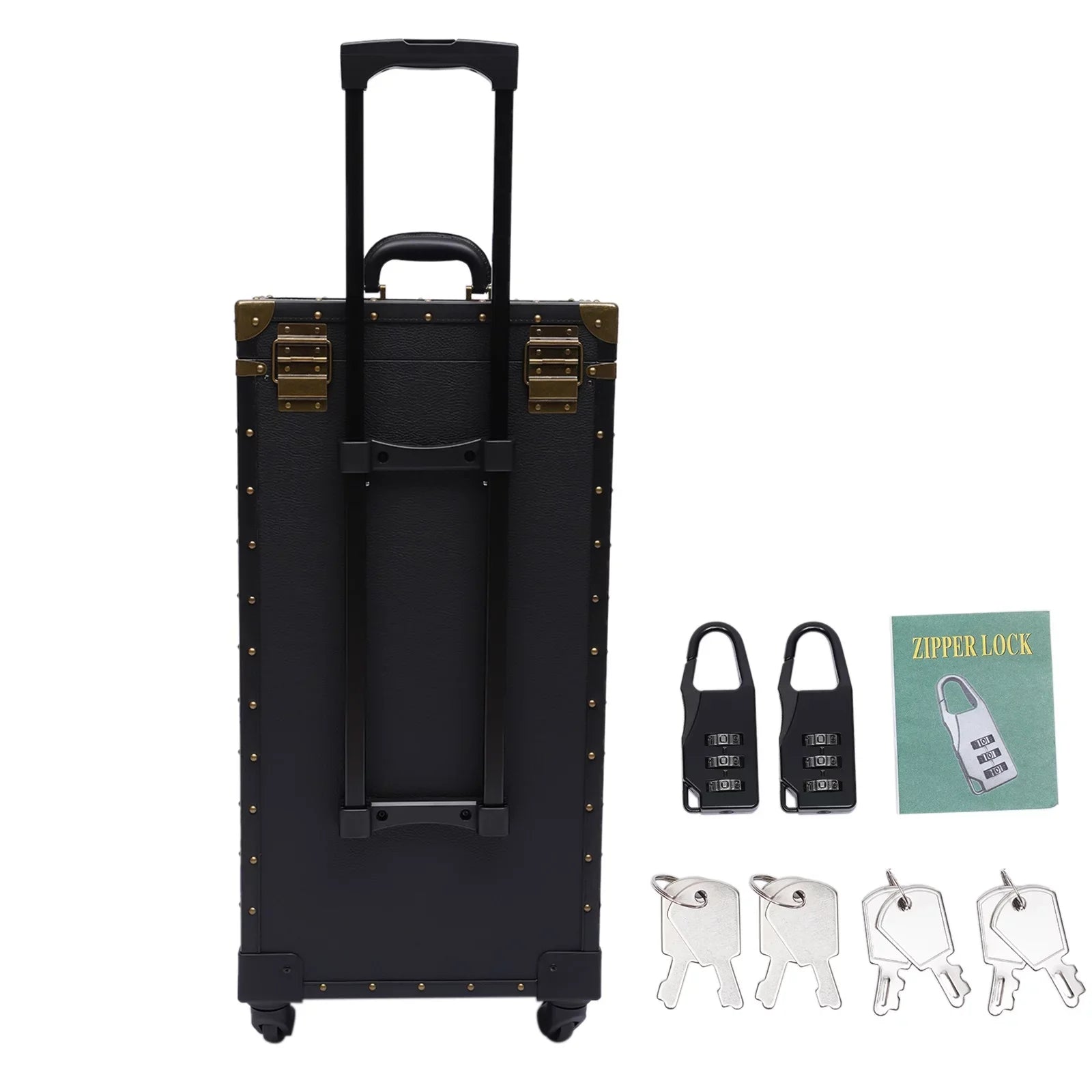 Makeup Salon Hairdressing Aiqidi Beauty Hair Stylist Trolley Luggage Tool Organizer Train Travel with Barber Case Holder Dryer Cosmetic Box Lockable Rolling