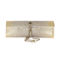 Chanel Tube Flap Pre-Owned Gold Lizard Clutch Vintage