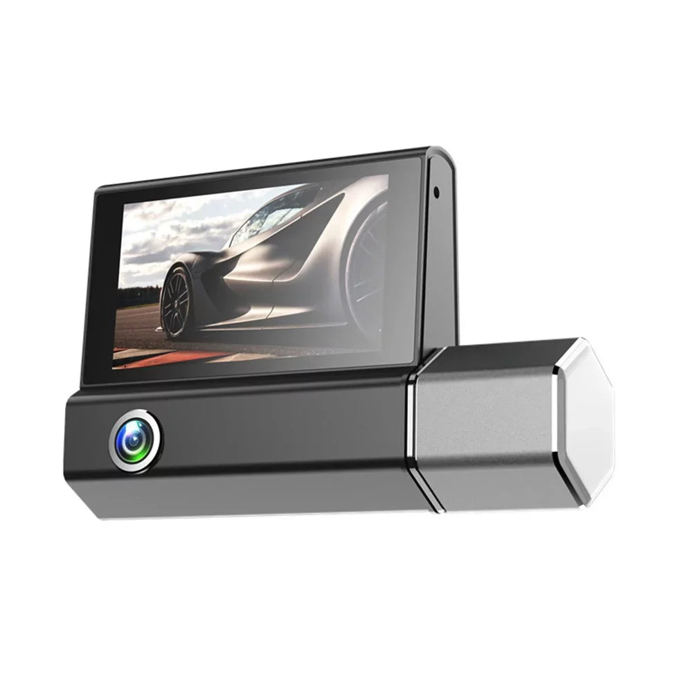 Front DVR Dash And Video Recorder Lens Camera Cam Car And Dual Rear Inside