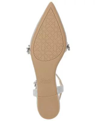 Rhinestone Block Dress Rae Silver Embellished Silver Glitter Womens Toe T-Strap JEWEL M Chunk Adjustable 6.5 Pointed Buckle Shoes Heel MISCHKA Strap BADGLEY