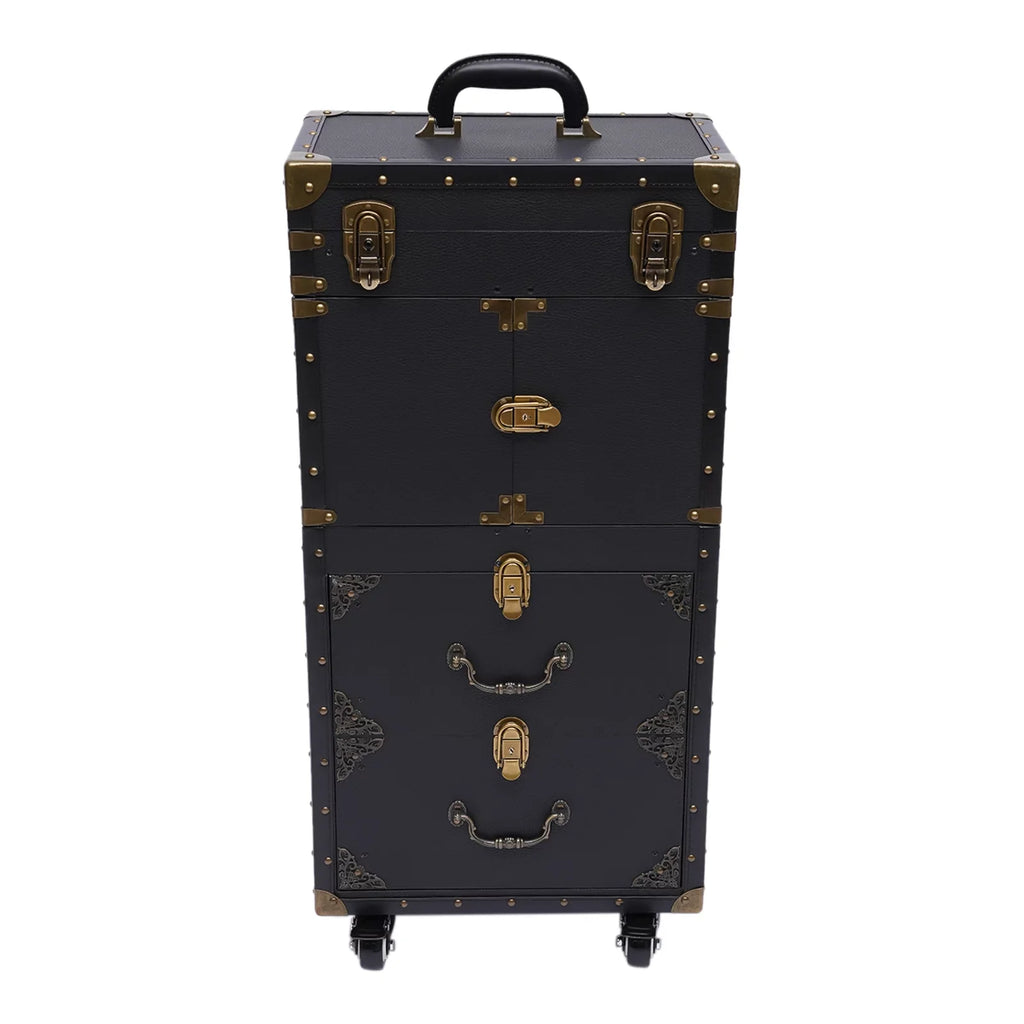 Makeup Salon Hairdressing Aiqidi Beauty Hair Stylist Trolley Luggage Tool Organizer Train Travel with Barber Case Holder Dryer Cosmetic Box Lockable Rolling