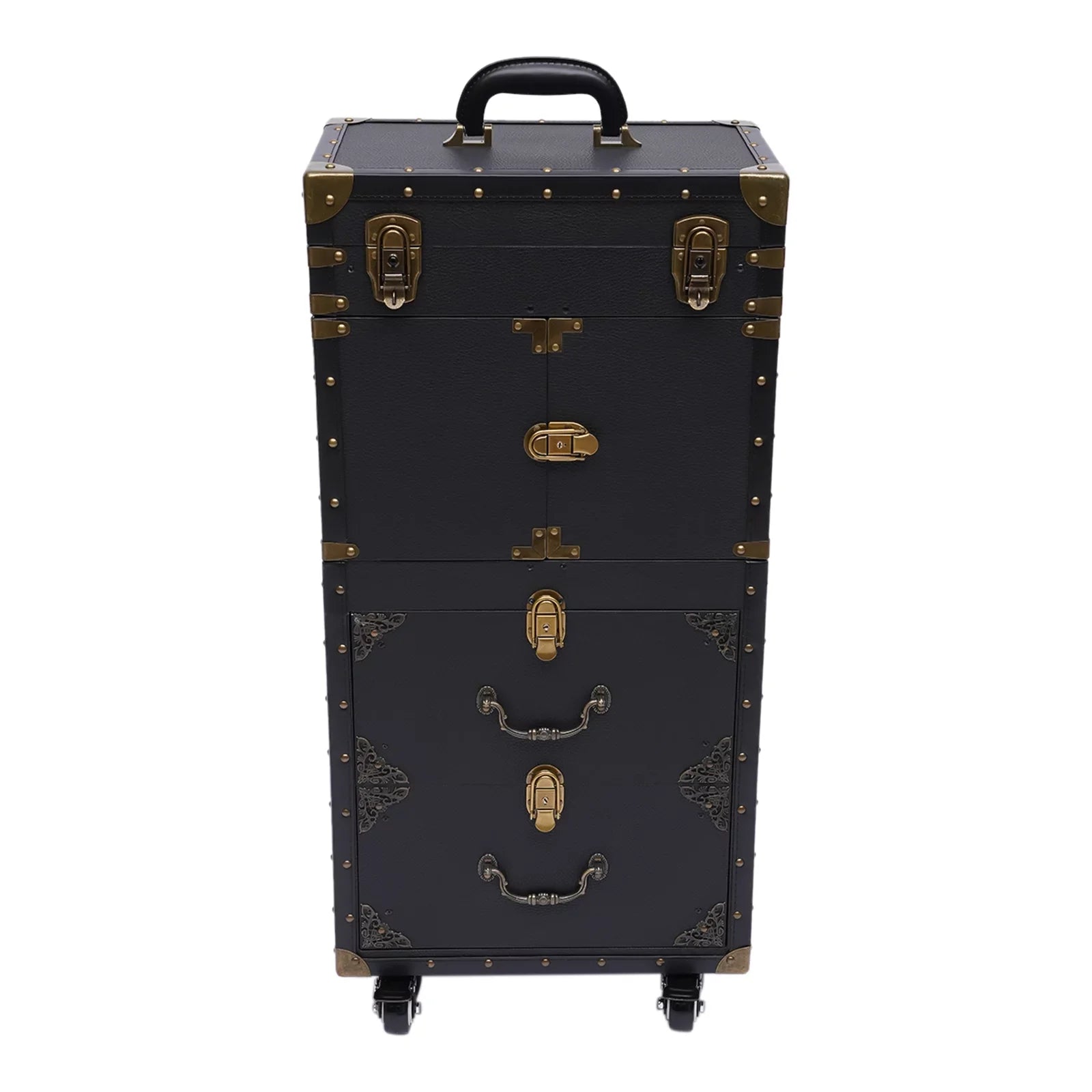 Makeup Salon Hairdressing Aiqidi Beauty Hair Stylist Trolley Luggage Tool Organizer Train Travel with Barber Case Holder Dryer Cosmetic Box Lockable Rolling