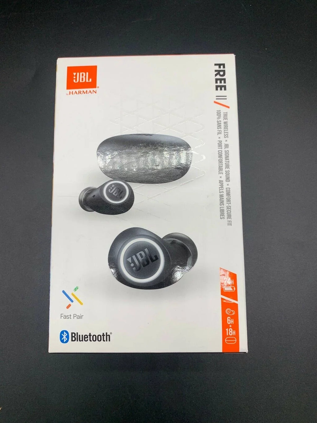 '- JBLFREEIITWSBLKAM Restored Truly Headphones (Refurbished) Black In-Ear II JBL Wireless Bluetooth Free