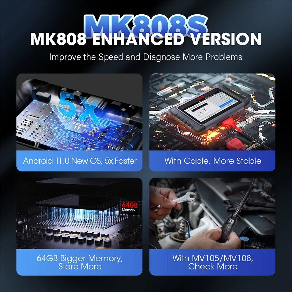 Service, Autoauth System MaxiCOM All MX808 Autel Scanner Test, MK808 Diagnostic 28+ Reader Car FCA Active Updated Code MK808S OBD2 MaxiCheck Diagnosis, of