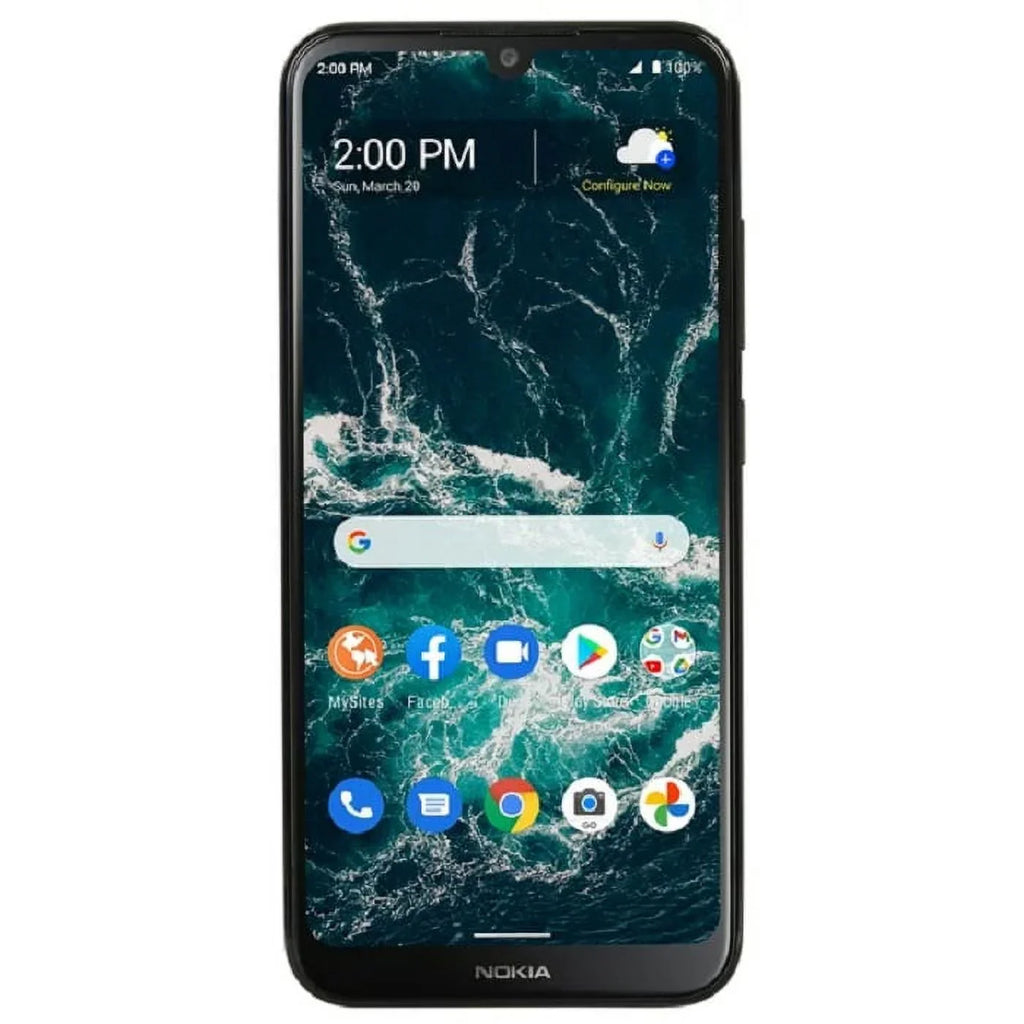 Straight STNKN151DCP Smartphone C200 Nokia Gray Prepaid 4G Nokia Restored 32GB (Refurbished) 13 MP Talk