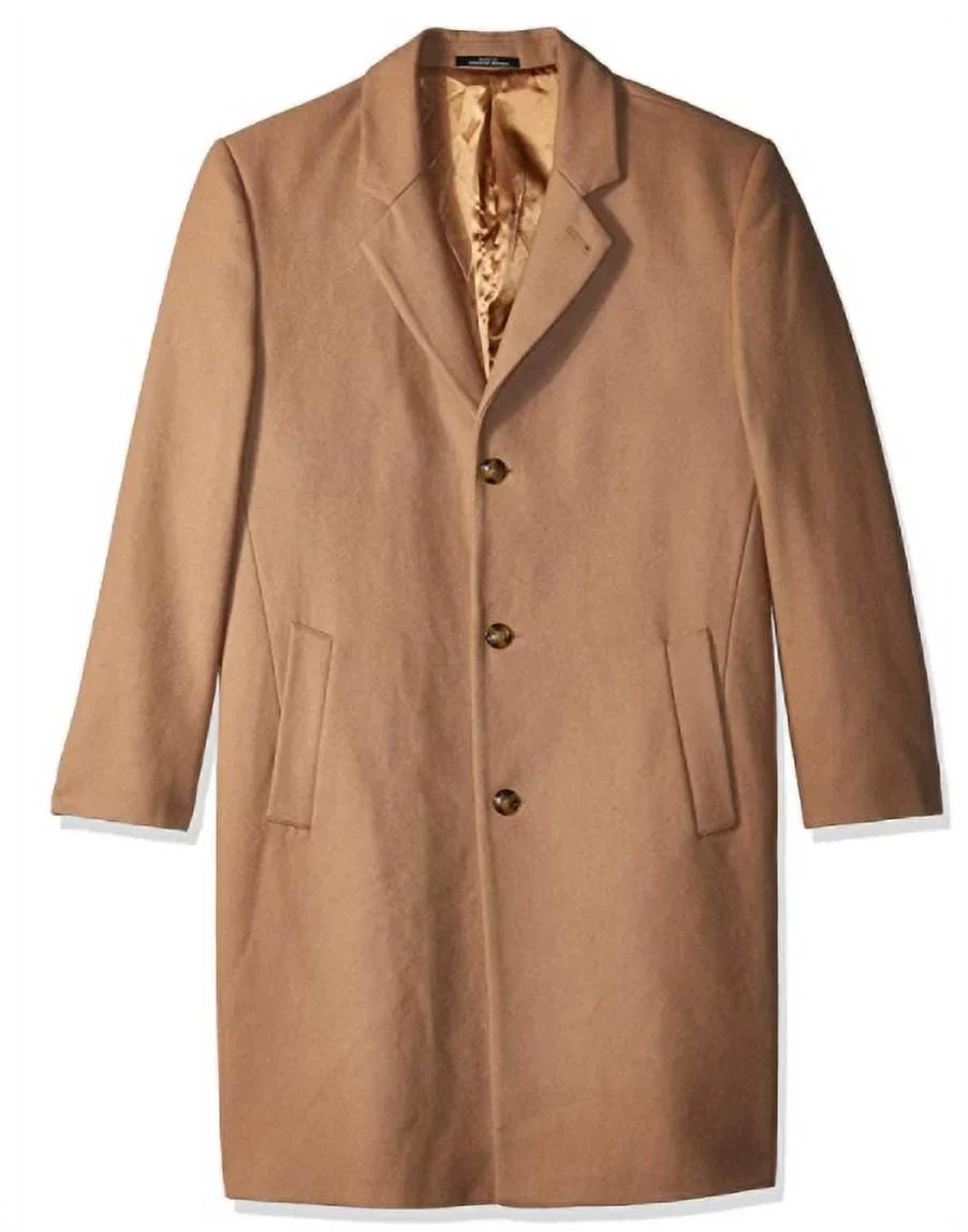 Signature $350 - Overcoat NWT 40 Fog Long Wool-Blend Camel Coat Mens London
