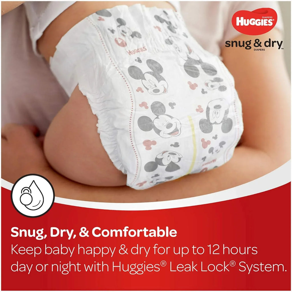 Baby 6 Diapers Big HUGGIES Snug 54 (54 Dry Count Size and Pack, Count)
