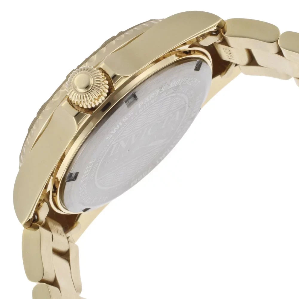 Yellow Pro 15249 Women's Tone Watch Diver Invicta Dive Steel Gold Dial Gold