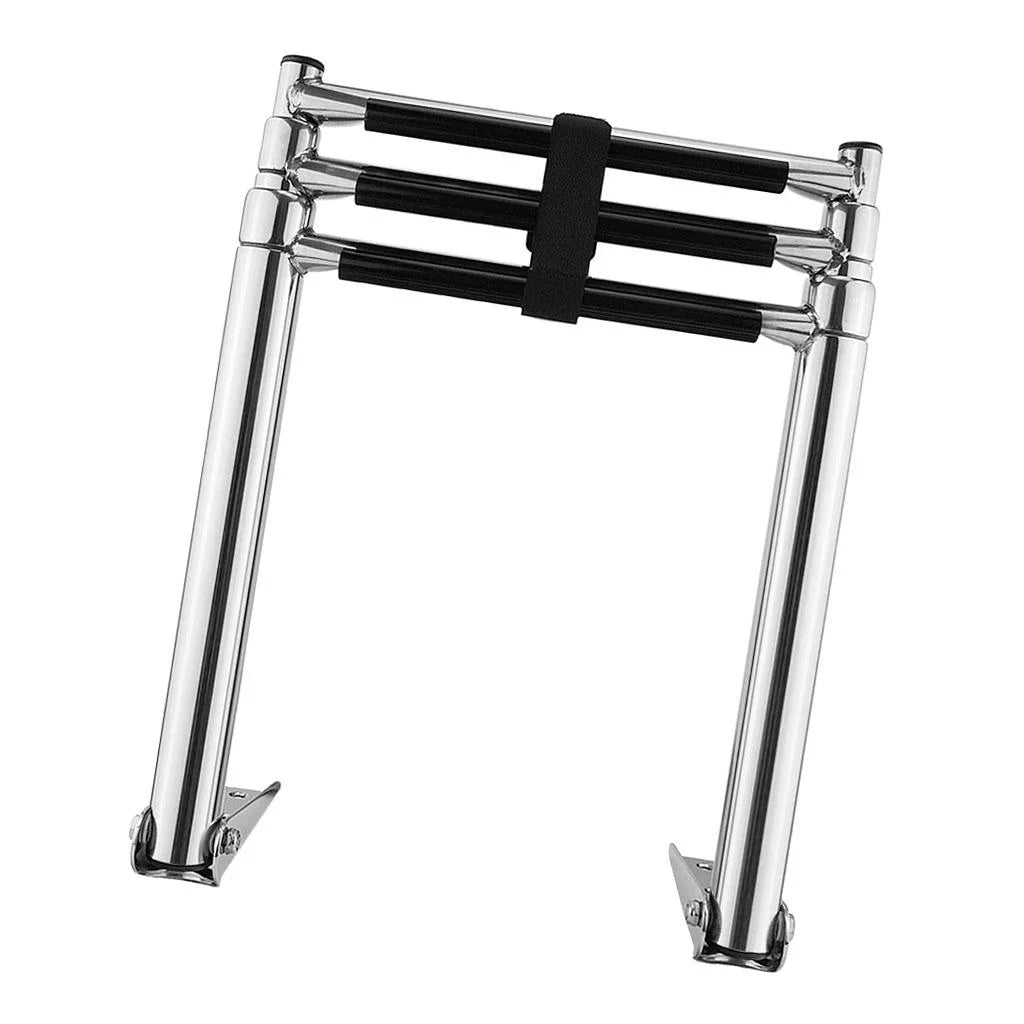 Steel Portable Pontoon Swim Telescoping Stainless Yacht/Swimming Boat Ladder Marine Pool -