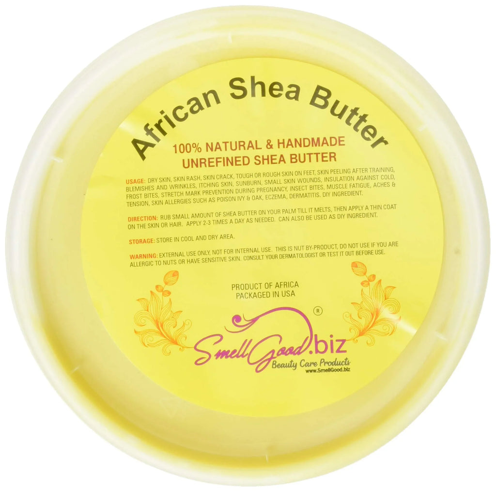Butter Smellgood Shea Natural 100% African 32Oz