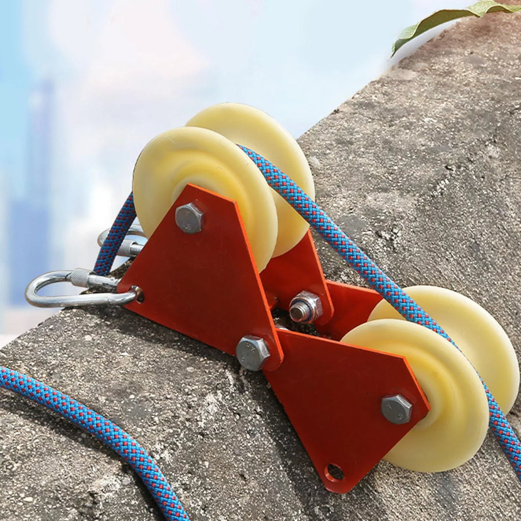 Abseiling Rope Climbing Anchor Wheels Rope Rappelling Edge Wear-Resistant Hiking Rock Sheath Accessories