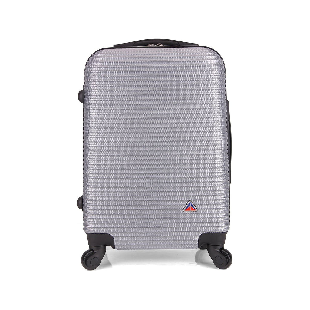 InUSA (IUROY00S-SIL) Plastic Silver Luggage Carry-On Royal