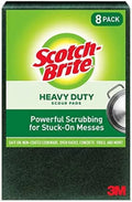 Large pad 8 Scotch-Brite Green, 8 Scour Duty, Heavy Pads