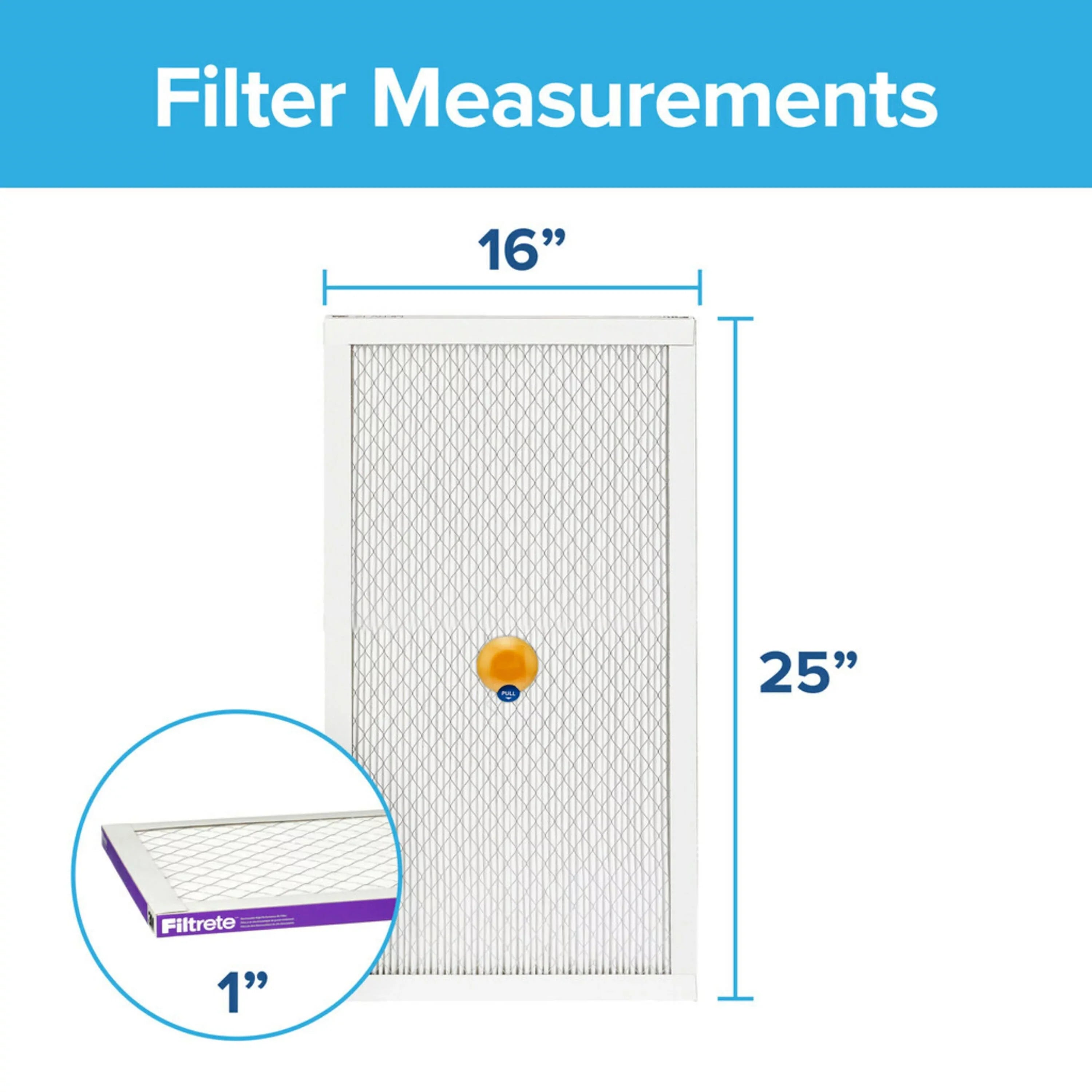 Virus, 12, Allergen, Filter Bacteria 1500 Air MPR Smart Filtrete MERV Filter, 16x25x1 1