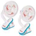 Pack Safe of for Neck Baby Perfect Two, Universal Stroller Flexible Clip-On Angle, Diono with White Fan